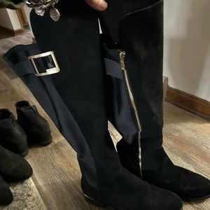 Size 10 Calvin Klein over the knee block heel boots!!